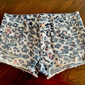 Leopard print shorts